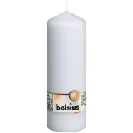 Lumanare ornamentala stalp 84h alb 640g - BOLSIUS