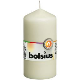Lumanare ornamentala stalp 33h crem 260g - BOLSIUS