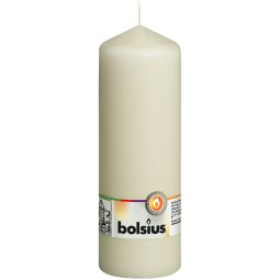 Lumanare ornamentala stalp 84h crem ivoire 640g - BOLSIUS