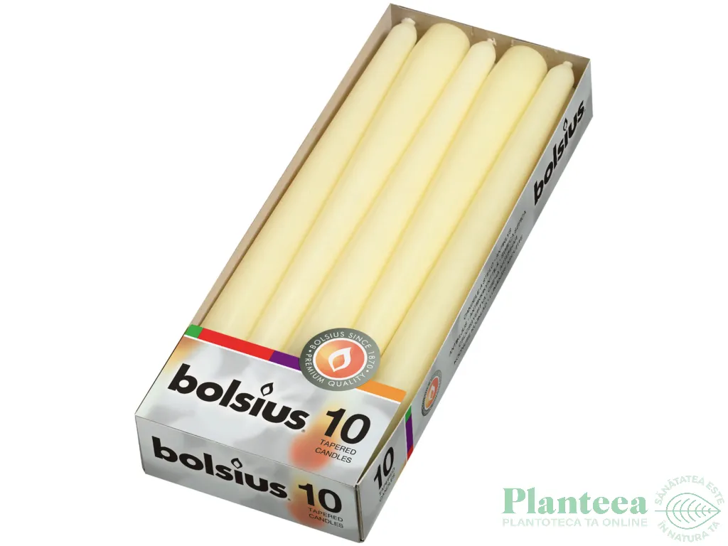 Lumanari ornamentale conice 7,5h crem 10b - BOLSIUS