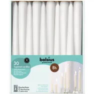 Lumanari ornamentale conice 7,5h alb 30b - BOLSIUS