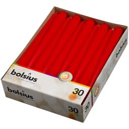 Lumanari ornamentale conice 7,5h rosu 30b - BOLSIUS