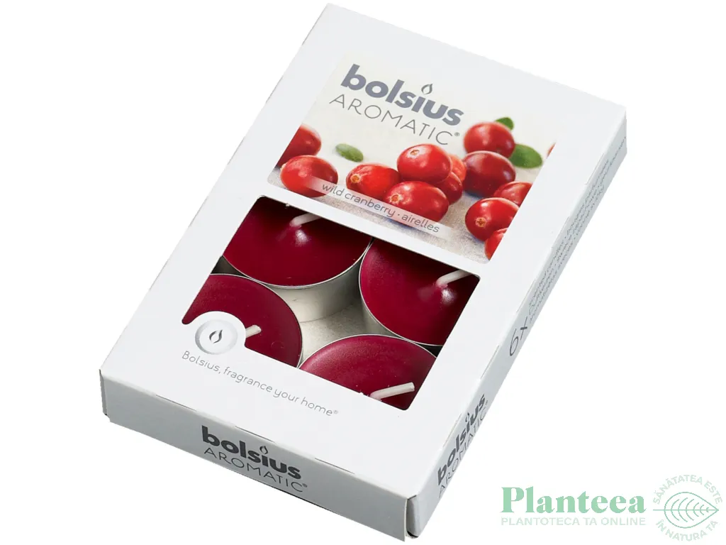 Lumanari pastila parfumate 4h merisoare 6b - BOLSIUS