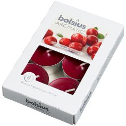 Lumanari pastila parfumate 4h merisoare 6b - BOLSIUS