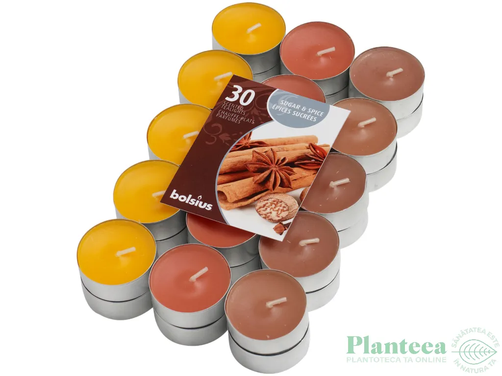 Lumanari pastila parfumate 4h scortisoara 30b - BOLSIUS