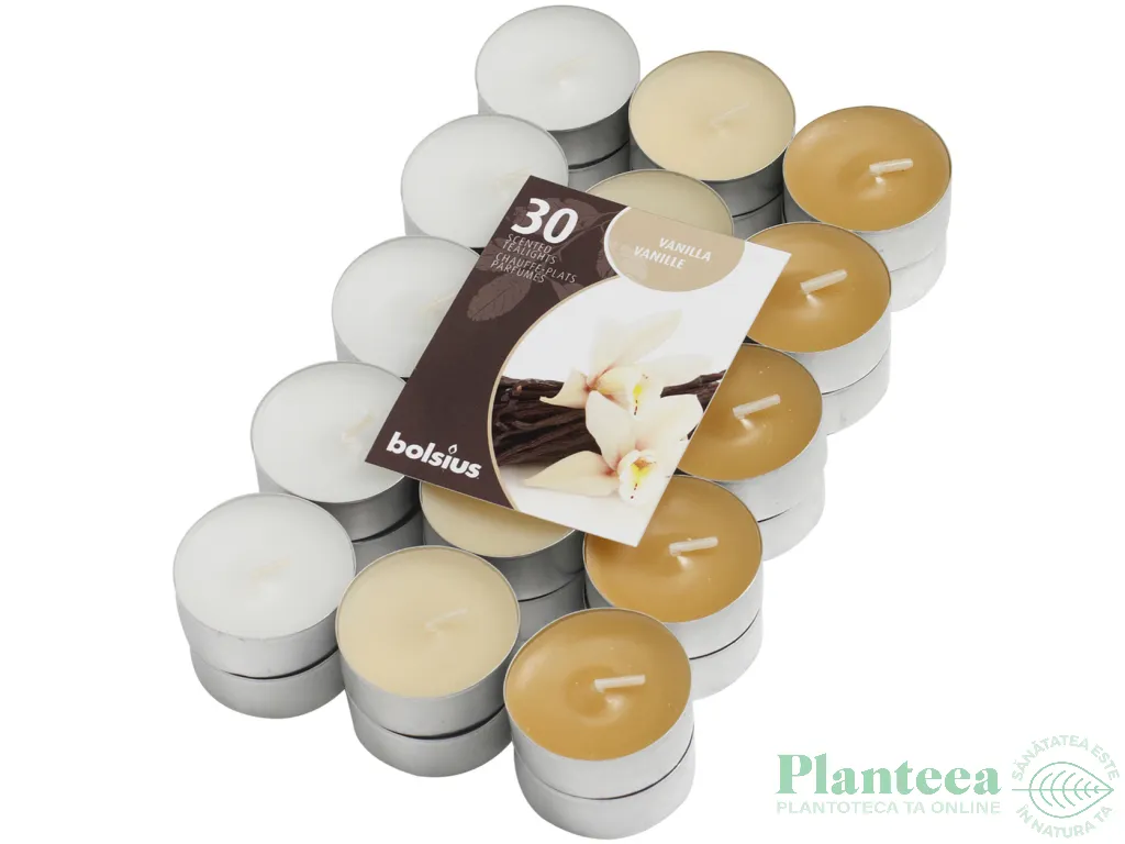 Lumanari pastila parfumate 4h vanilie 30b - BOLSIUS
