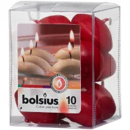 Lumanari plutitoare neparfumate 4,5h burgund 10b - BOLSIUS