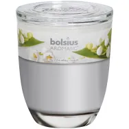 Lumanare parfumata pahar maxi 55h lacramioara 370g - BOLSIUS