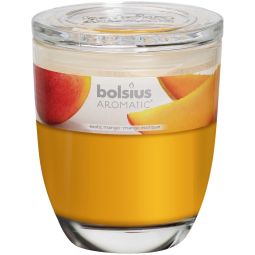 Lumanare parfumata pahar maxi 55h mango 370g - BOLSIUS