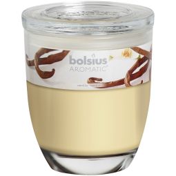 Lumanare parfumata pahar maxi 55h vanilie 370g - BOLSIUS