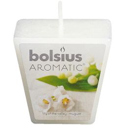 Lumanare parfumata piramida 14h lacramioara 80g - BOLSIUS
