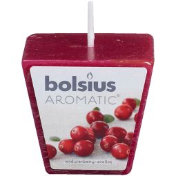 Lumanare parfumata piramida 14h merisoare 80g - BOLSIUS
