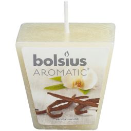 Lumanare parfumata piramida 14h vanilie 80g - BOLSIUS
