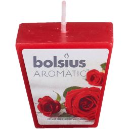 Lumanare parfumata piramida 14h trandafir 80g - BOLSIUS