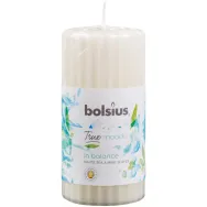 Lumanare parfumata stalp 33h in balance ceai alb menta True Moods 260g - BOLSIUS