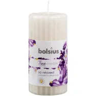 Lumanare parfumata stalp 33h so relaxed lavanda musetel True Moods 260g - BOLSIUS