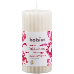 Lumanare parfumata stalp 33h pure romance True Moods 260g - BOLSIUS