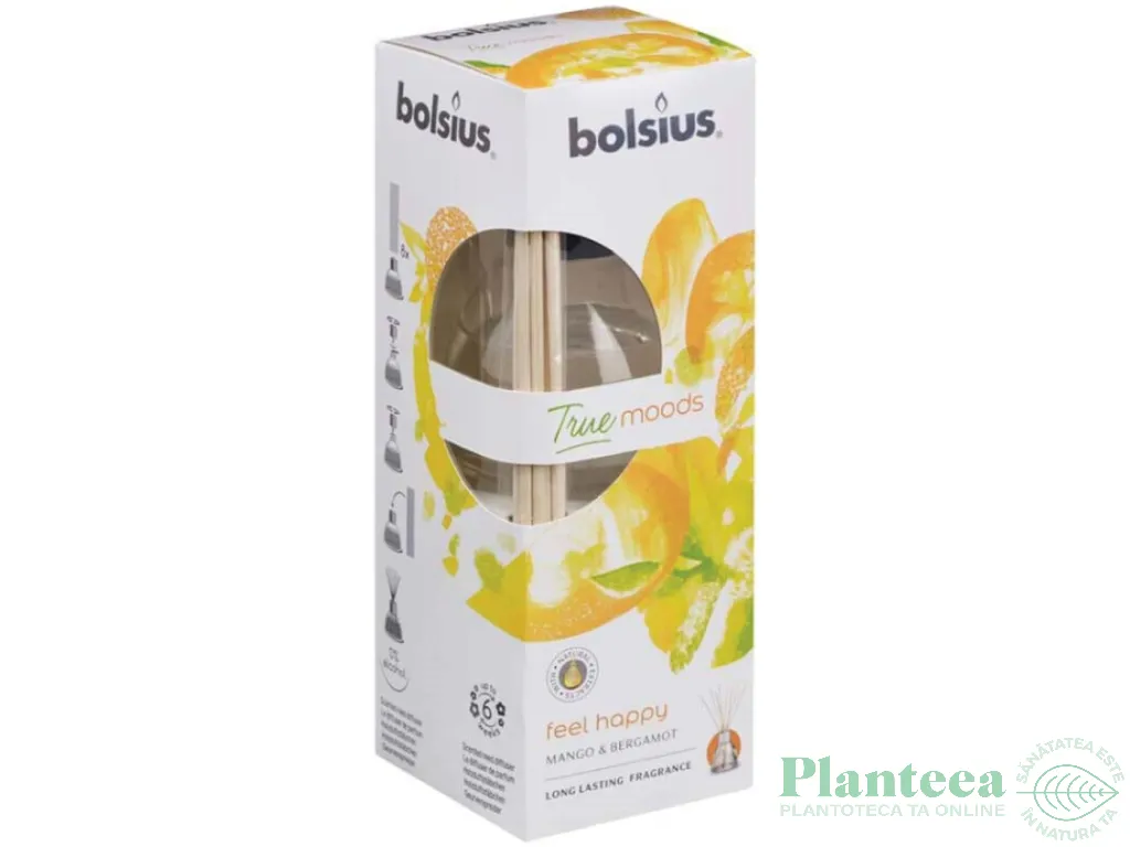 Odorizant difuzor bete casa mango bergamot True Moods 45ml - BOLSIUS