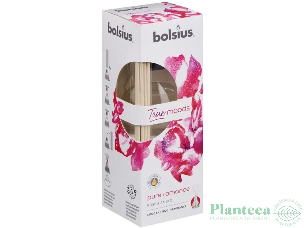 Odorizant difuzor bete casa trandafir chihlimbar True Moods 45ml - BOLSIUS