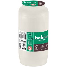 Candela rezerva cu ulei palmier 100h alb 279g - BOLSIUS
