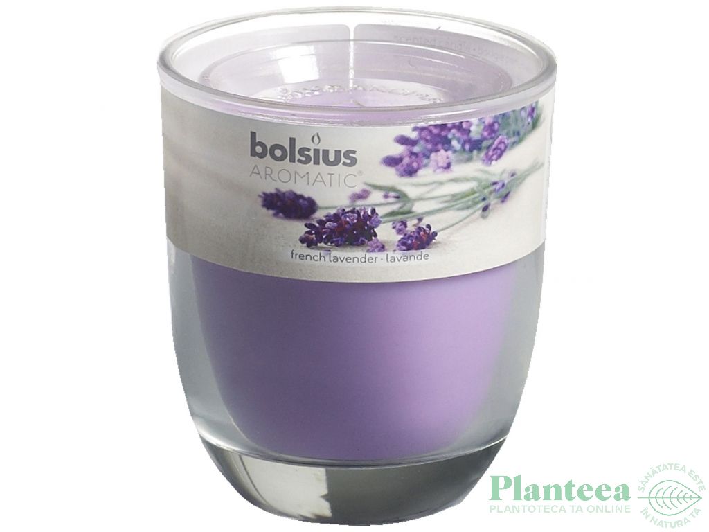 Lumanare parfumata pahar 23h lavanda 290g - BOLSIUS