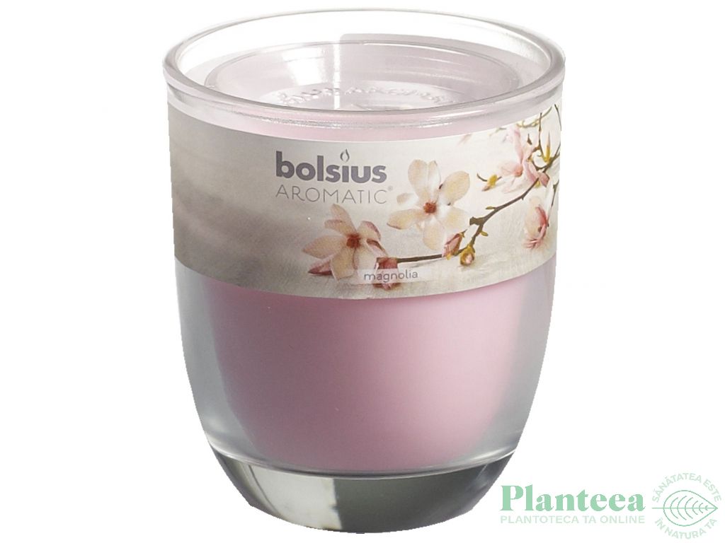 Lumanare parfumata pahar 23h magnolie 290g - BOLSIUS
