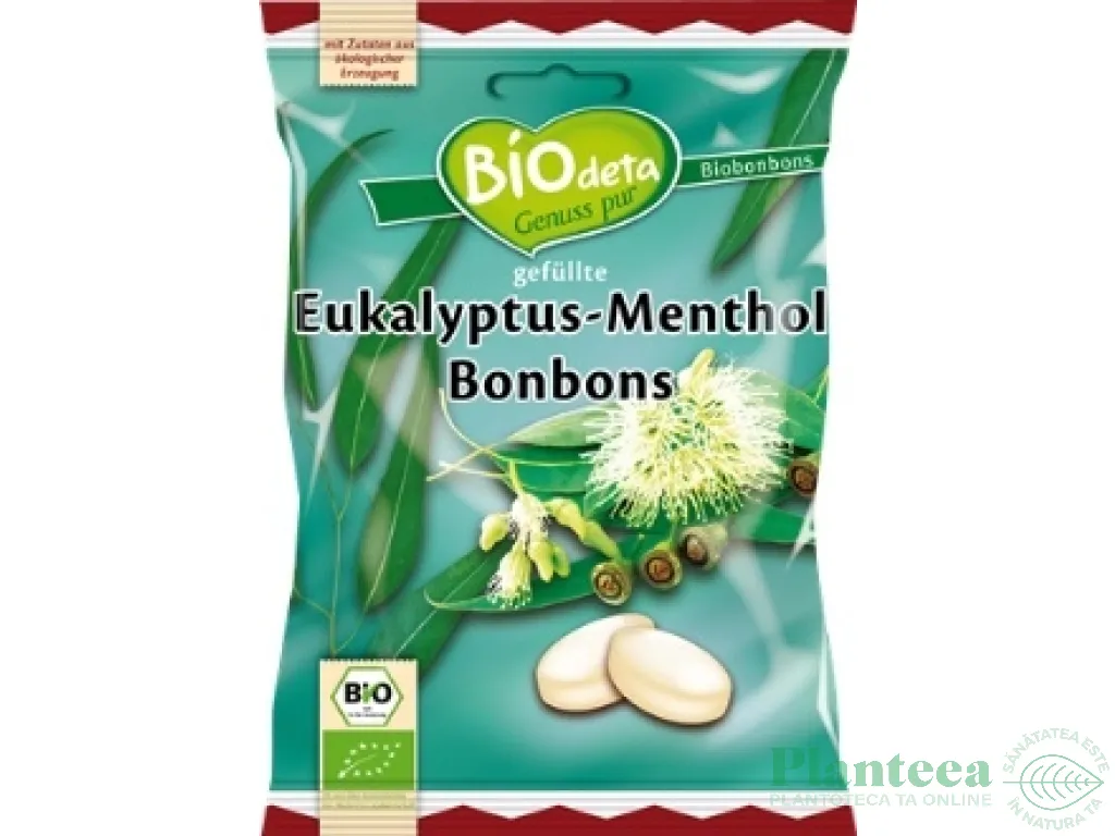 Bomboane eucalipt mentol eco 75g - BIODETA
