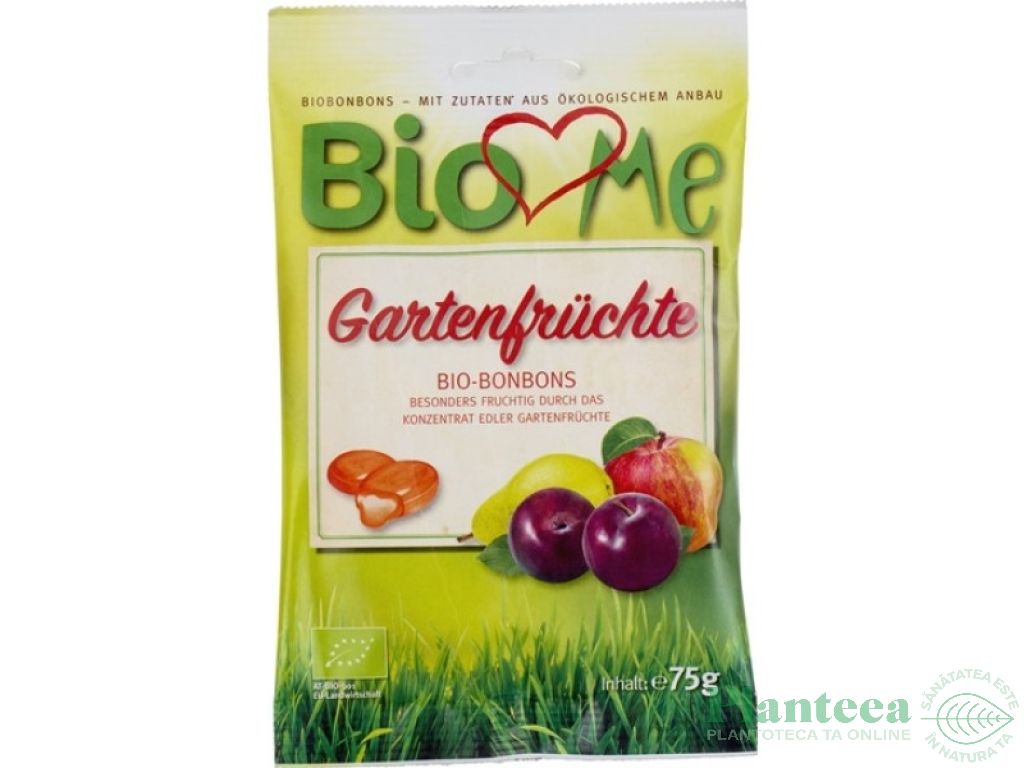 Bomboane fructe gradina fara gluten eco 75g - BIO LOVES ME