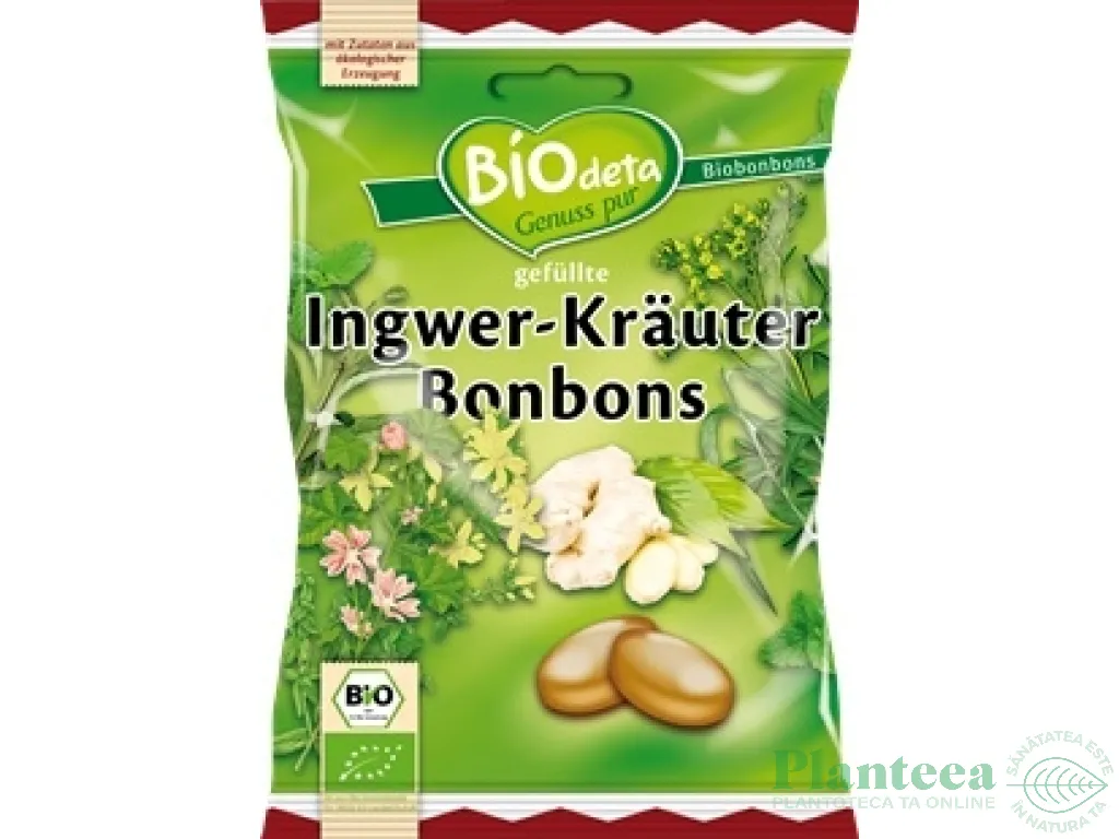 Bomboane ghimbir eco 75g - BIODETA