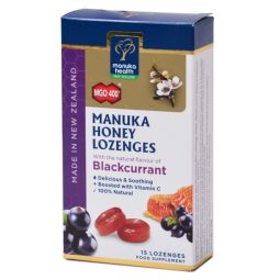 Bomboane miere Manuka coacaze 15cp - MANUKA HEALTH