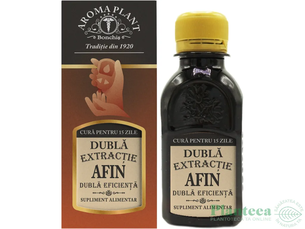 Tinctura afin frunze dubla extractie 100ml - BONCHIS