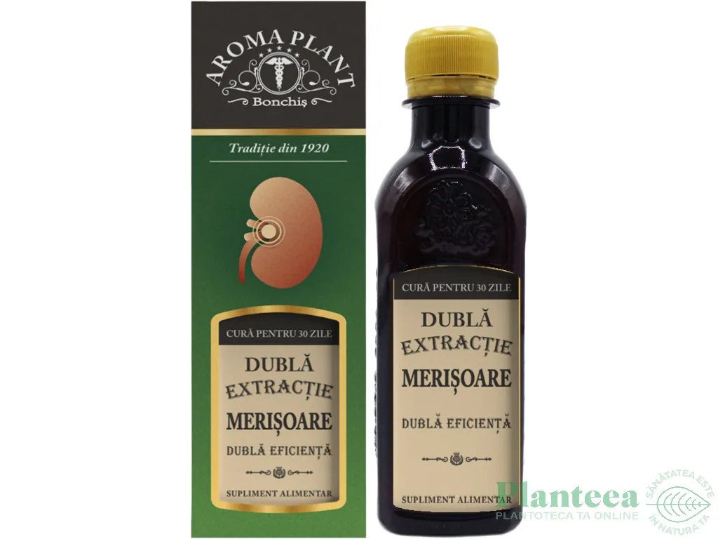 Tinctura merisoare fructe dubla extractie 200ml - BONCHIS