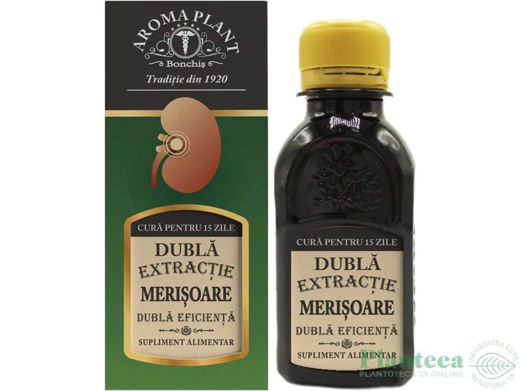 Tinctura merisoare fructe dubla extractie 100ml - BONCHIS