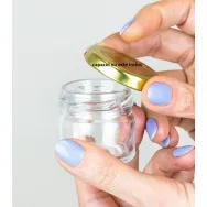 Borcanel sticla transparenta Zoia fara capac 30ml - MAYAM