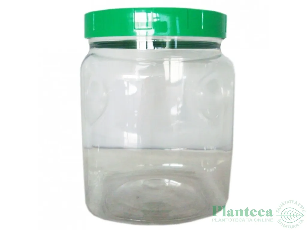 Borcan plastic transparent alimentar 2L - PRONAT