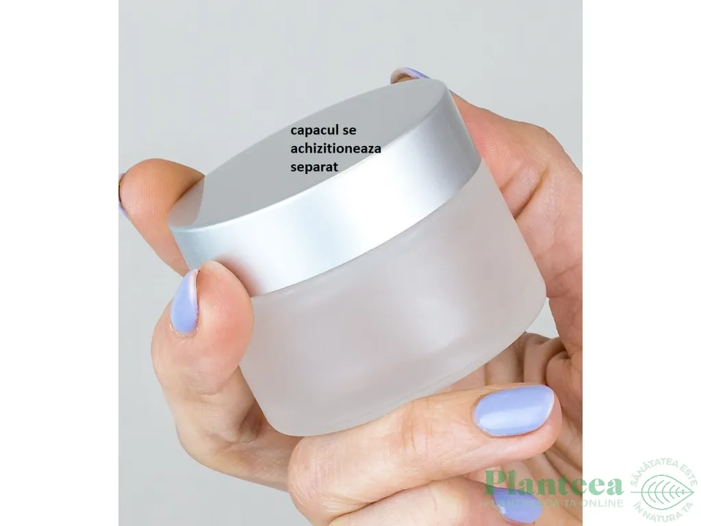Borcanel sticla mata sablata Ele Frost fara capac 50ml - ELLEMENTAL