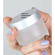 Borcanel sticla mata sablata Ele Frost fara capac 50ml - MAYAM