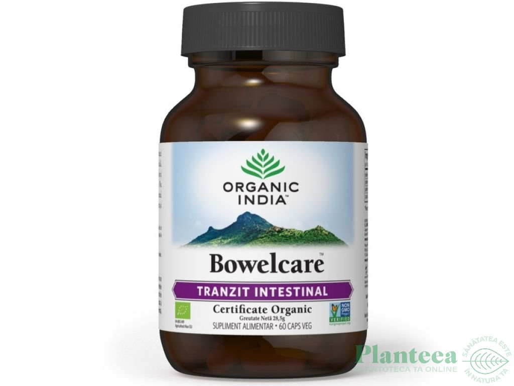 Bowelcare [tranzit intestinal] 60cps - ORGANIC INDIA