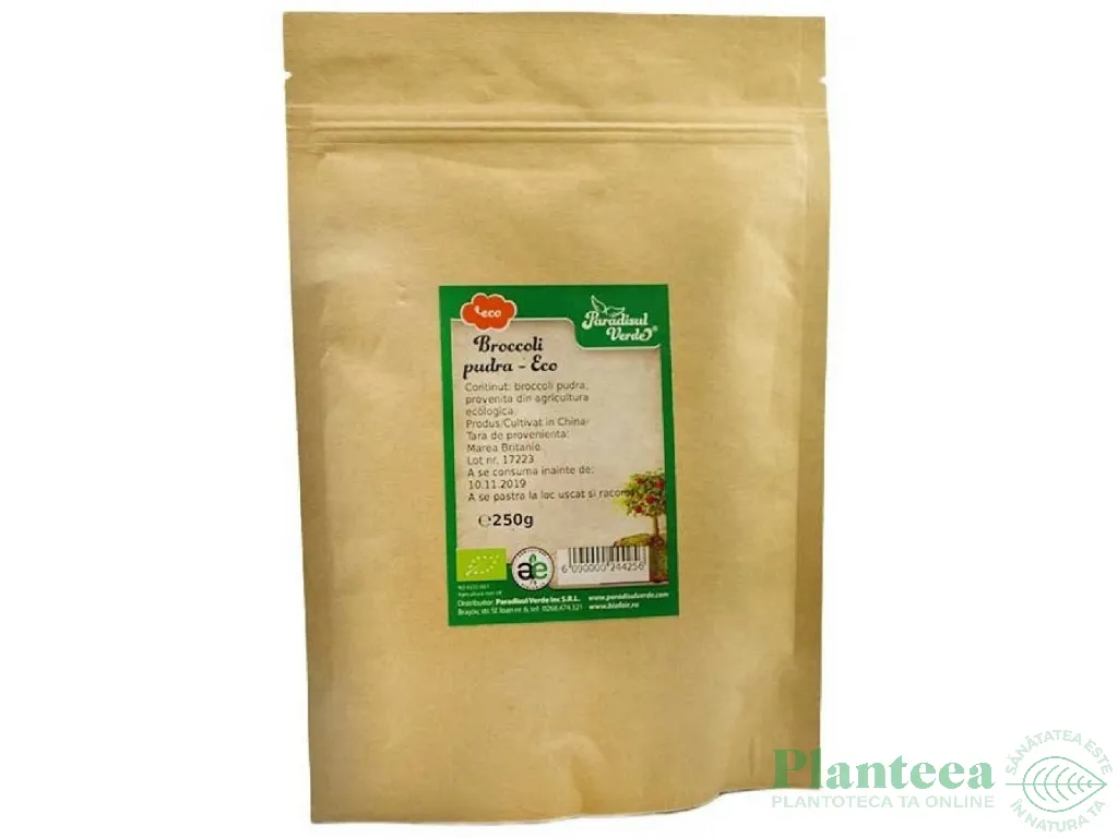 Pulbere broccoli eco 250g - PARADISUL VERDE