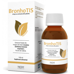 Sirop fitocomplex muguri brad catina BronhoTis TisoFit 150ml - TIS