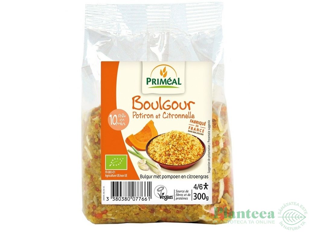 Bulgur grau cu dovleac citronela eco 300g - PRIMEAL