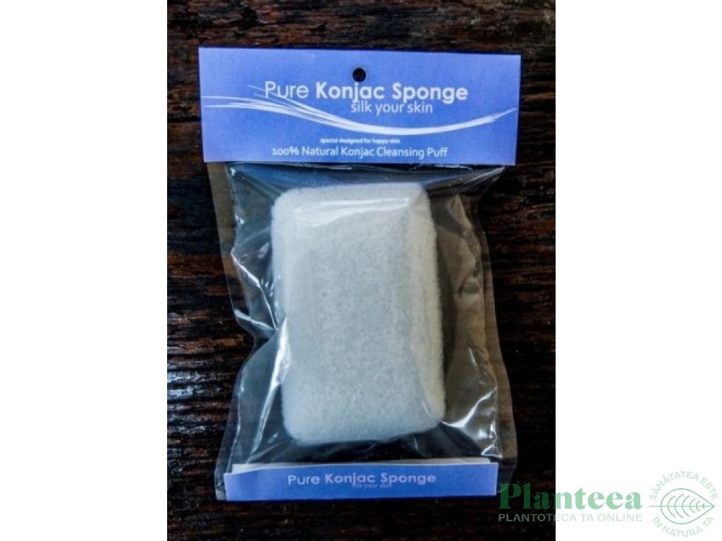 Burete konjac fibre vegetale pt copii 9,5x6,5cm - PURE KONJAC SPONGE