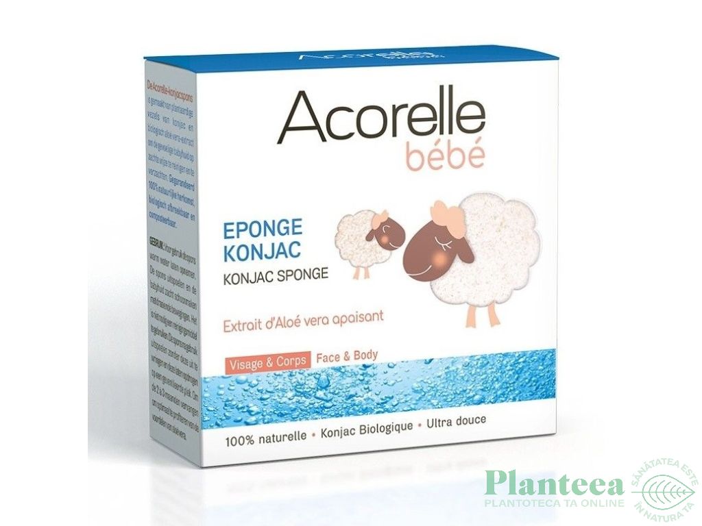 Burete konjac fata corp bebelusi 1b - ACORELLE