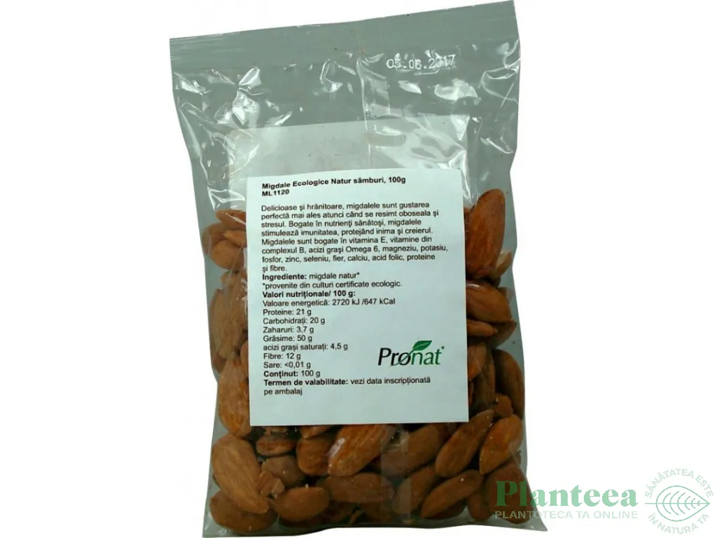 Migdale crude necojite eco 100g - PRONAT