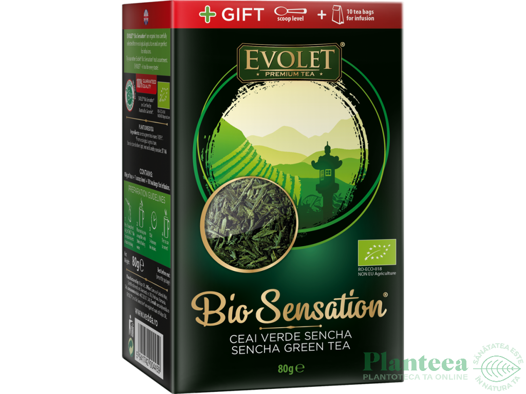 Ceai verde sencha Bio Sensation 80g - EVOLET