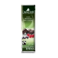 Ciocolata neagra 85% fructe padure 40g - CAVALIER