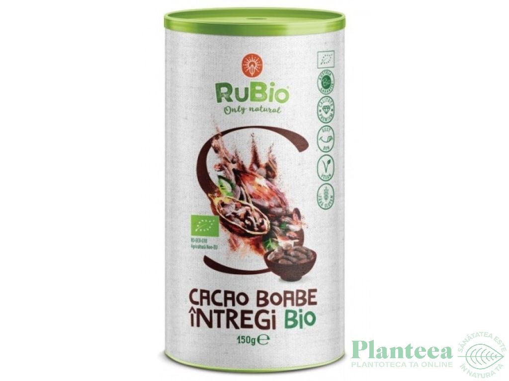 Cacao boabe intregi bio 150g - RUBIO