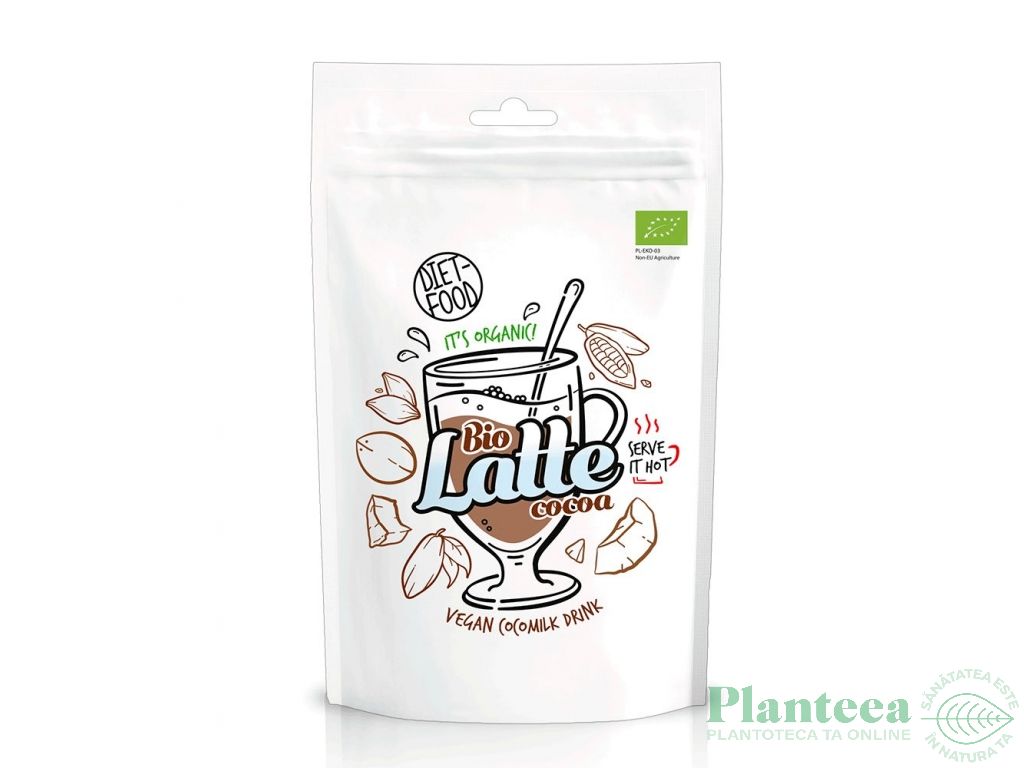 Lapte vegan instant cacao eco 200g - DIET FOOD