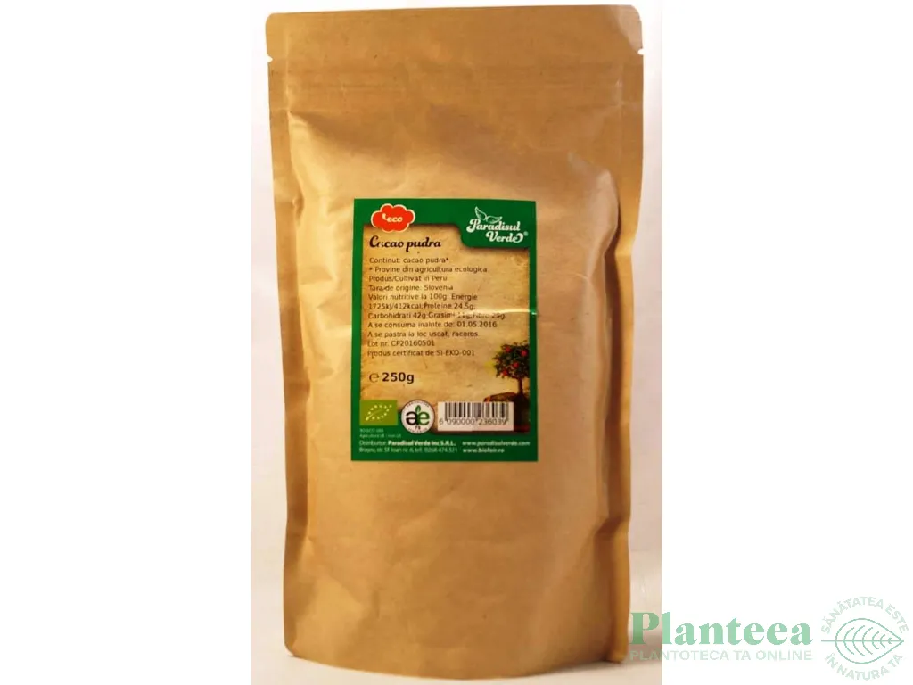Cacao pulbere raw S eco 250g - PARADISUL VERDE