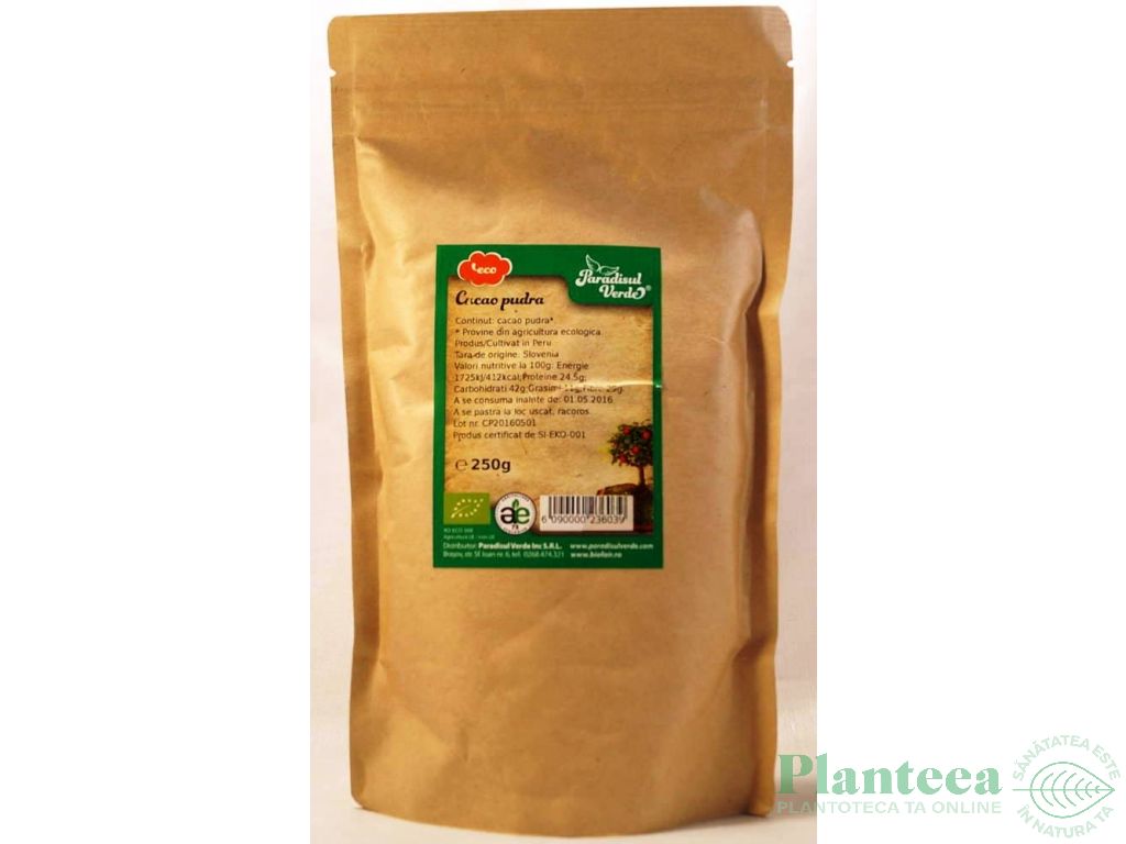 Cacao pulbere raw S eco 250g - PARADISUL VERDE